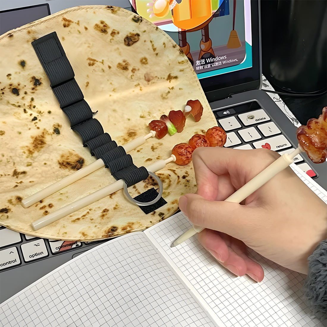 Indian Roti-Inspired Pen Bag