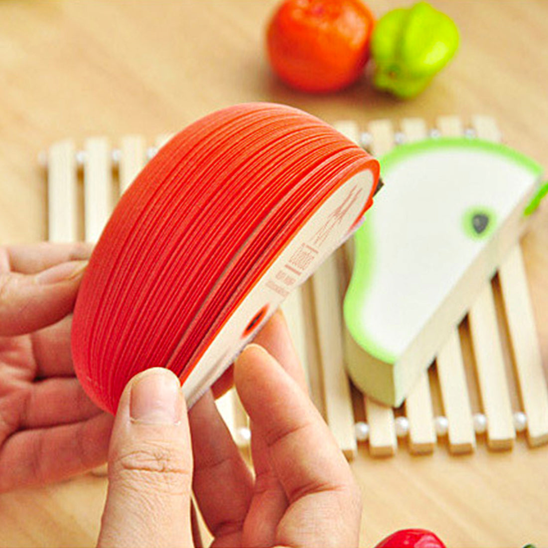 Creative Fruit-Shaped Sticky Notes