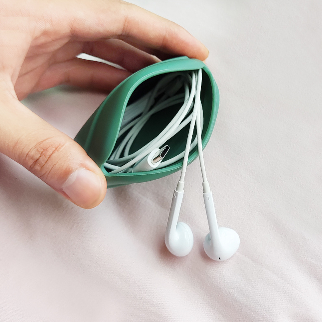 Silicone Earphone Storage Bag