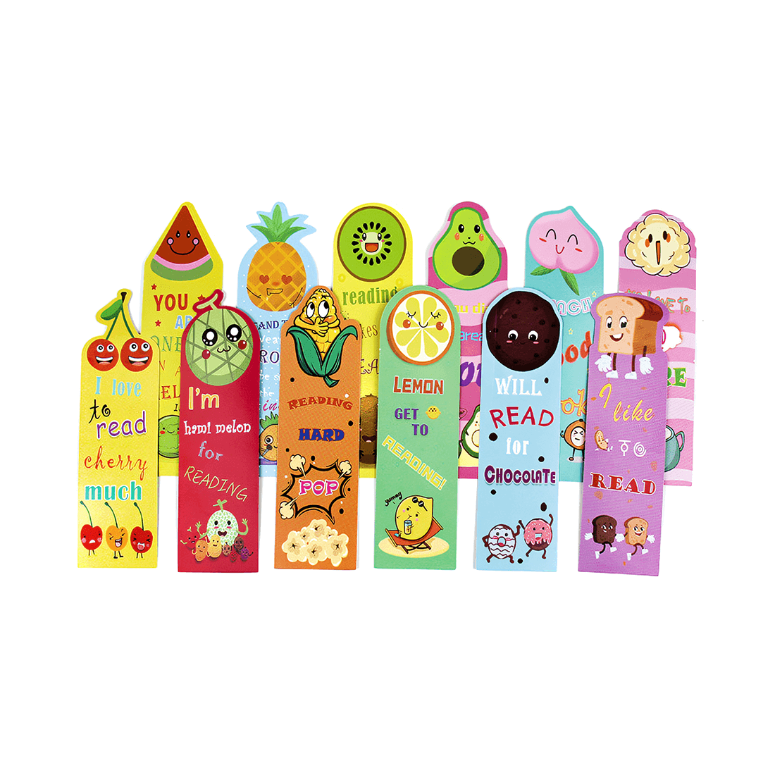 Bookmarks with Diverse Styles Scented Bookmarks for Kids Fruit-themed Scented Bookmarks