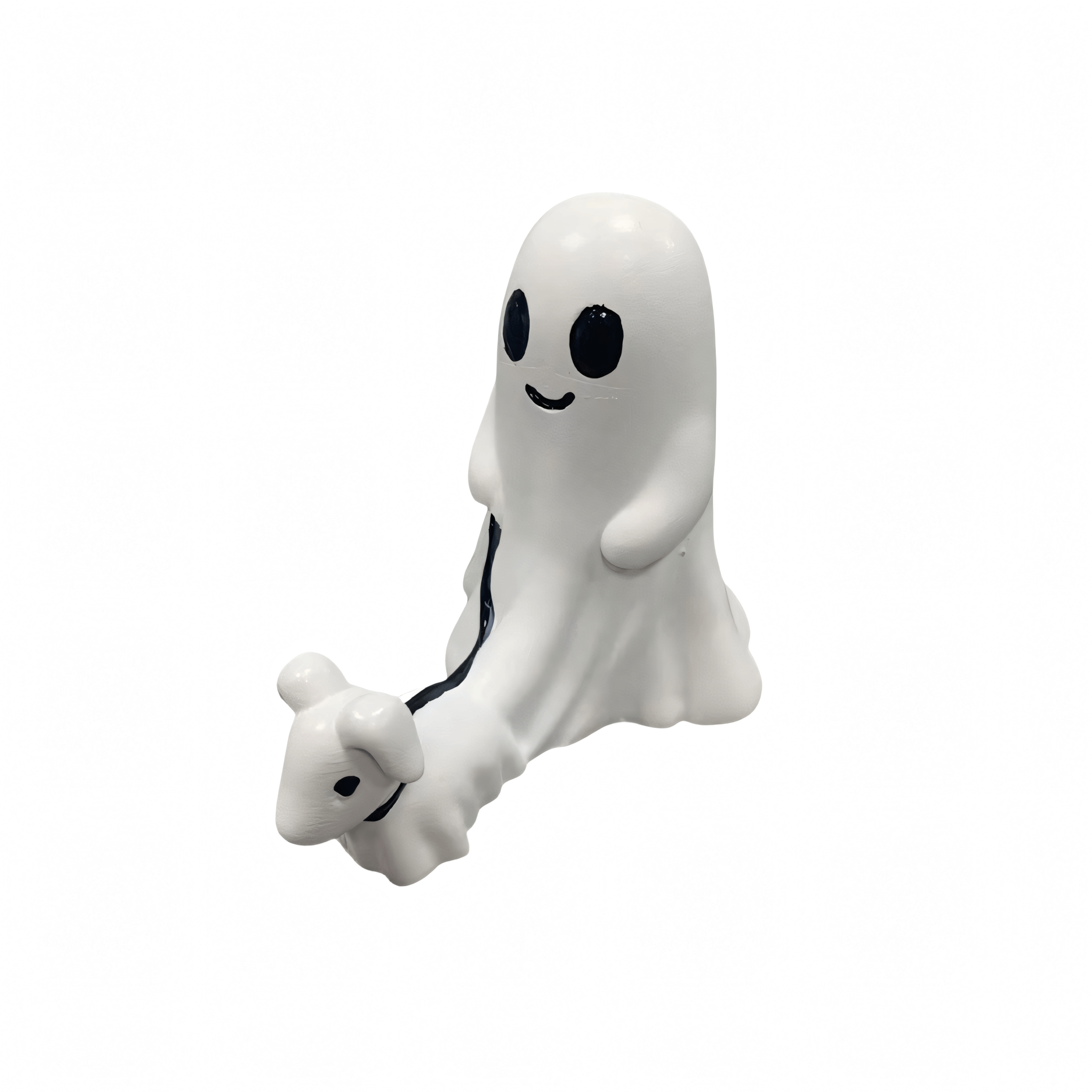 Halloween Ghost Walking Dog Statue