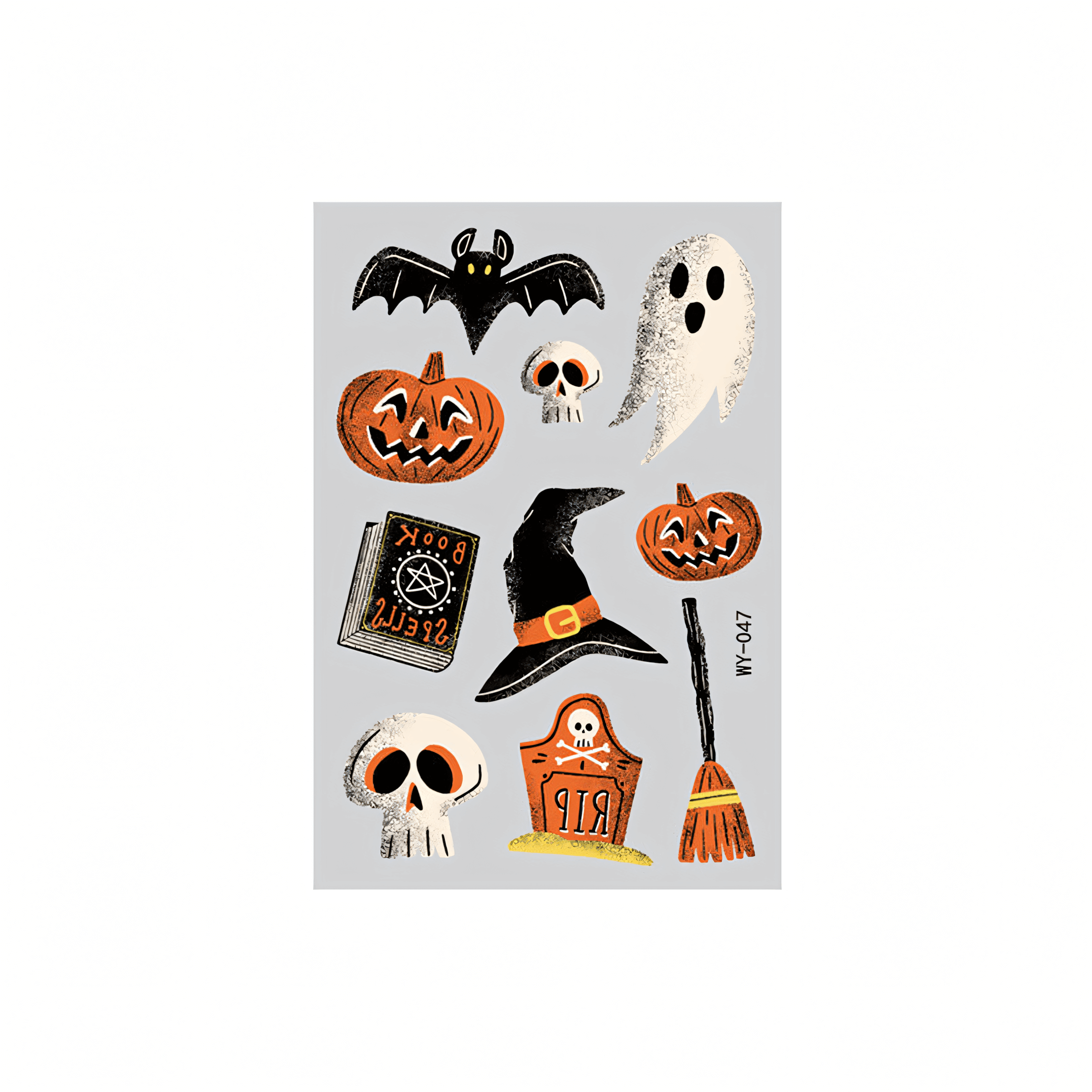 Halloween Themed Children's Temporary Tattoos