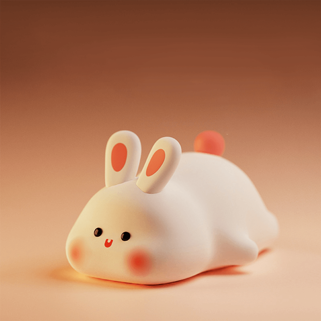 Big-Faced Rabbit Silicone Night Light