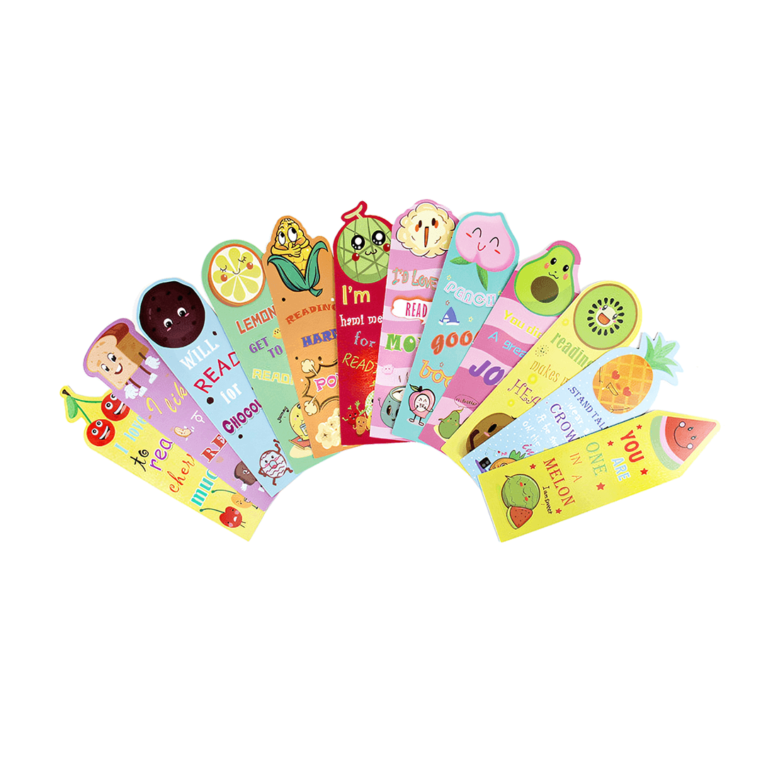 Bookmarks with Diverse Styles Scented Bookmarks for Kids Fruit-themed Scented Bookmarks